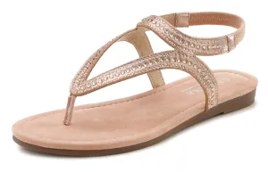 Lascana T-strap sandals, gold