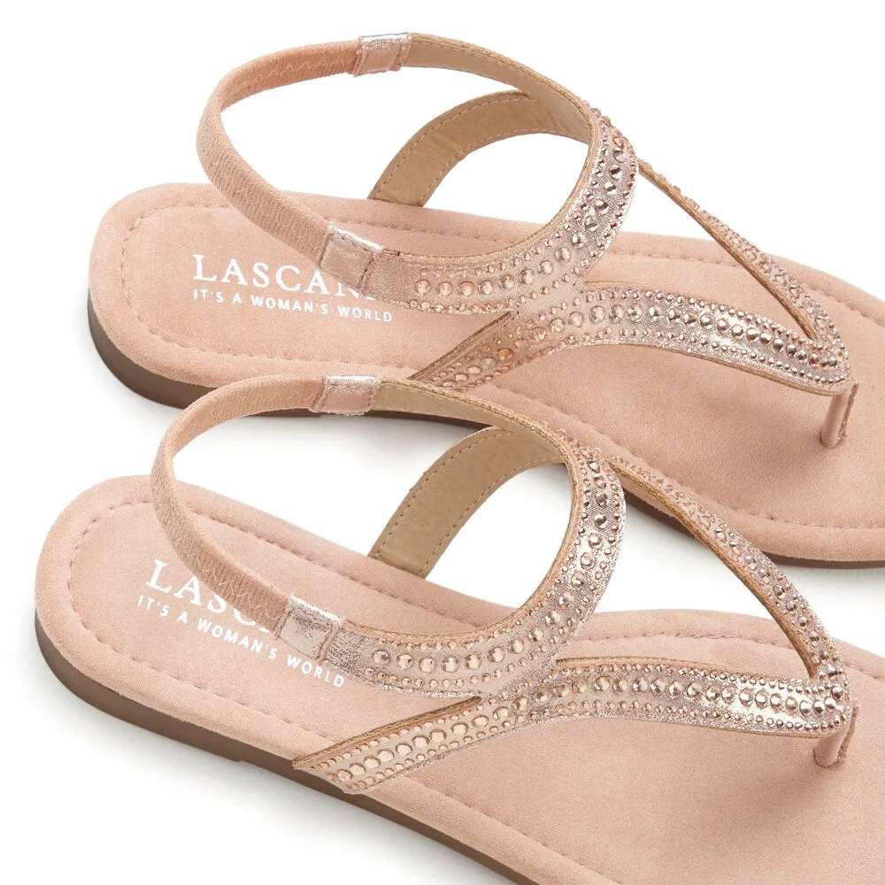 Lascana T-strap sandals, gold