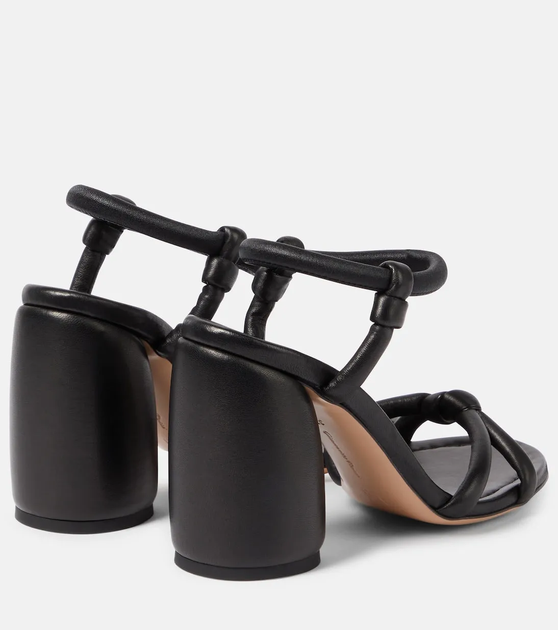Leather sandals cassis Gianvito Rossi, black