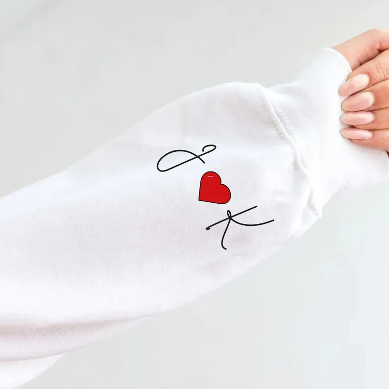 Matching Couple Hoodies - Custom Portrait Embroidered Matching Hoodies For Couples