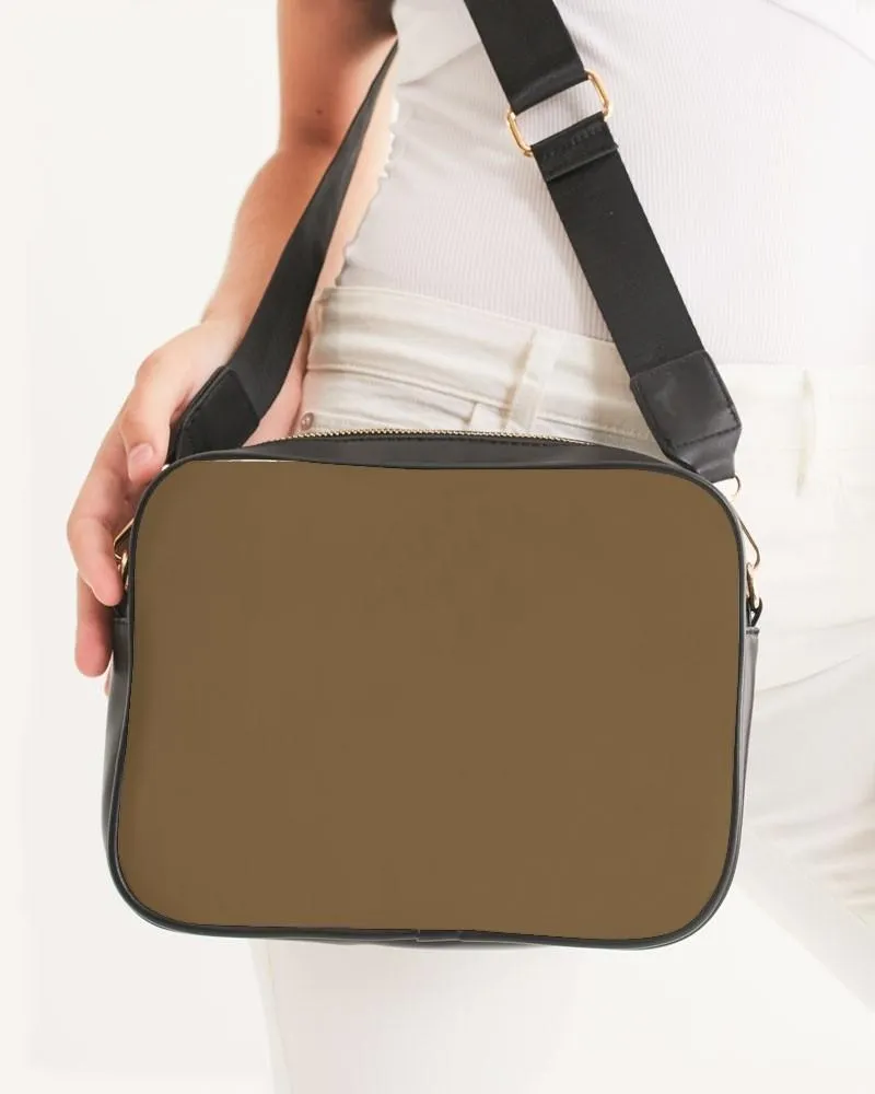 Medium Dark Orange Brown Crossbody Bag | Medium Dark Pastel Orange Brown | C0M30Y60K60