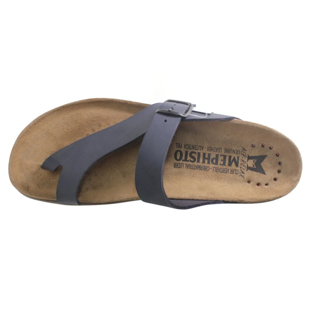 Mephisto Mens Sandals Niels Casual Buckle Slip On Open Back Smooth Leather - UK 9.5