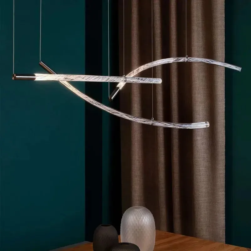 Modern Crystal Hanging Glass Chandelier