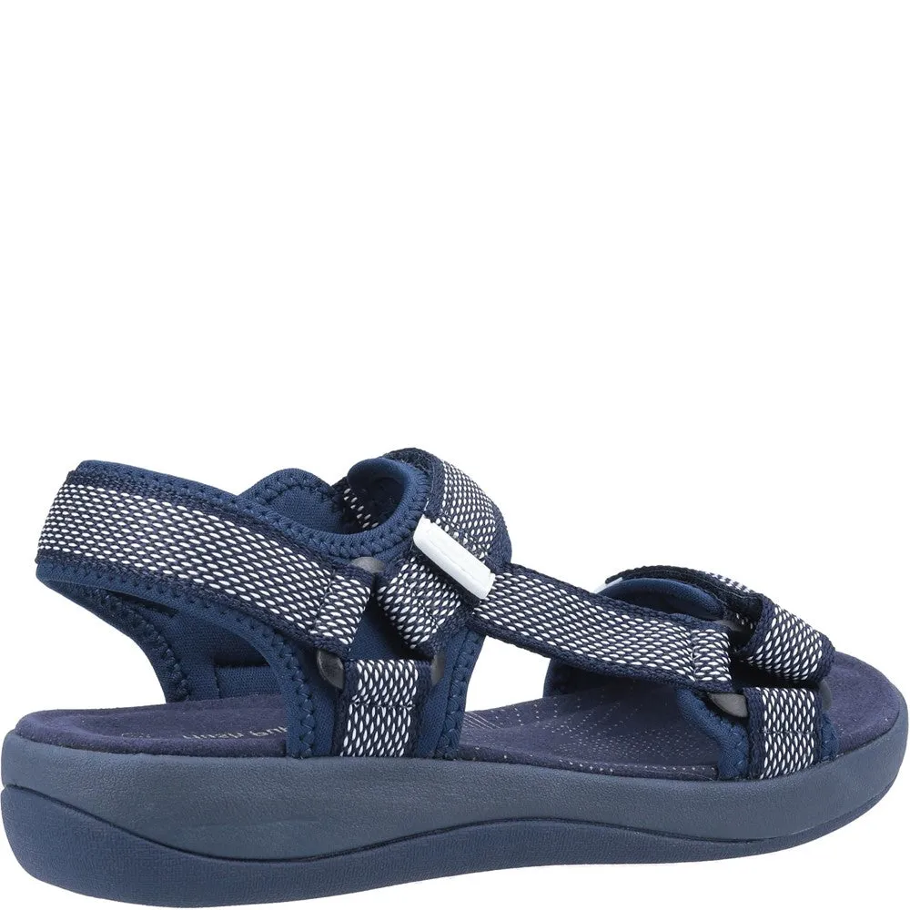 Navy Sara Quarter Strap Sandals