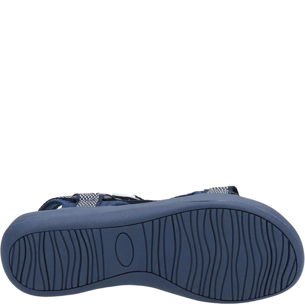 Navy Sara Quarter Strap Sandals