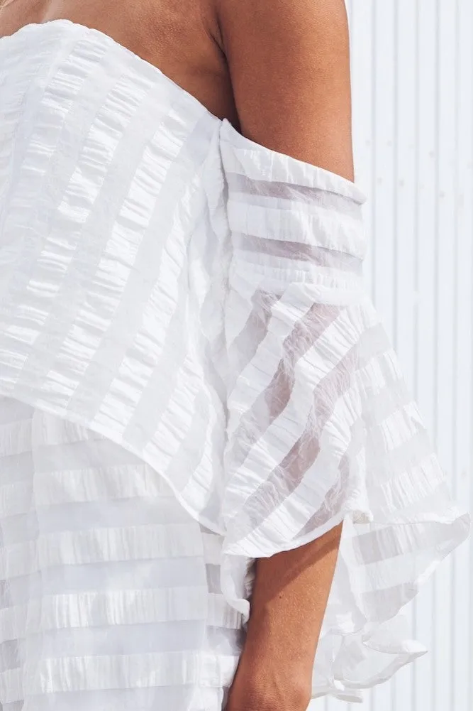 Night Fall Romper White