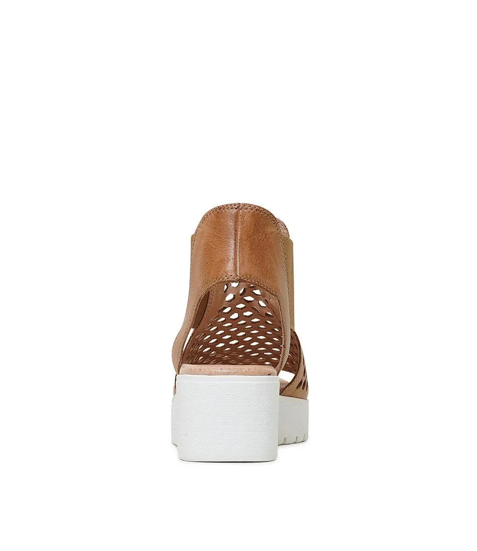 Odeya Dark Tan Leather Sandals