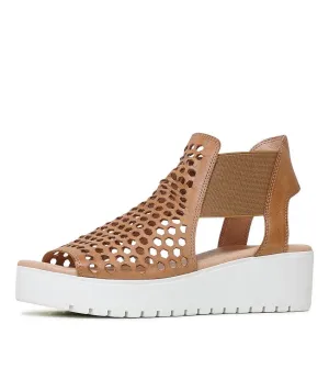 Odeya Dark Tan Leather Sandals