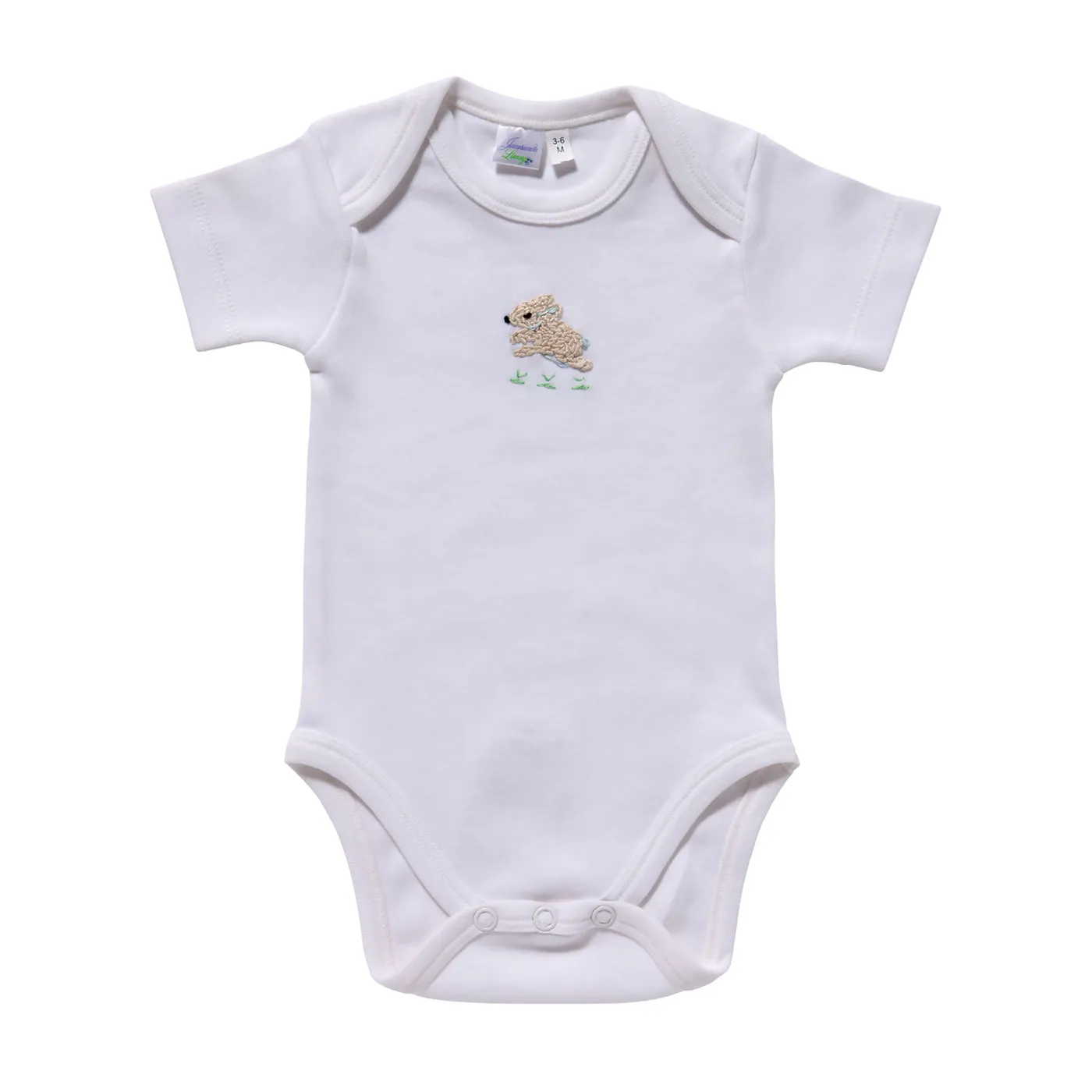 Onesie (Short Sleeve) - Combed Cotton, Embroidered