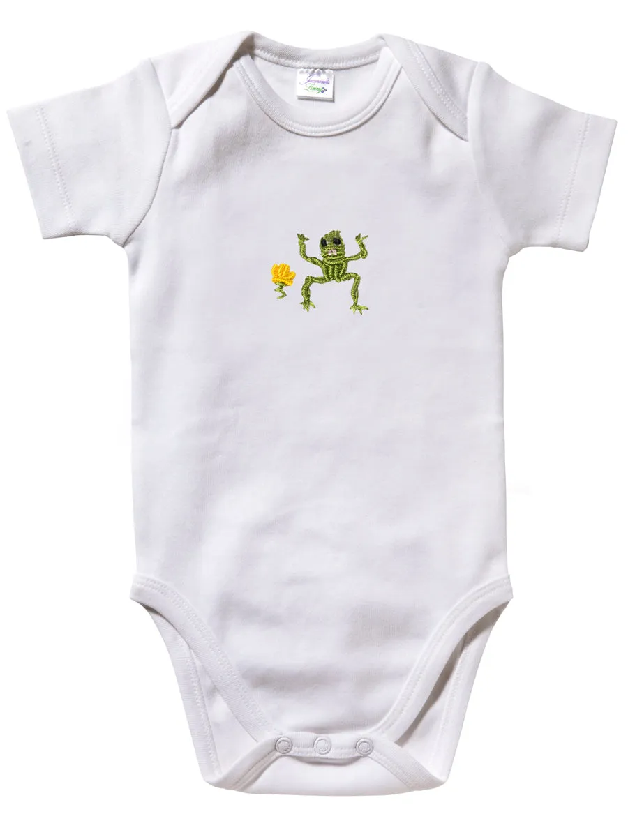 Onesie (Short Sleeve) - Combed Cotton, Embroidered
