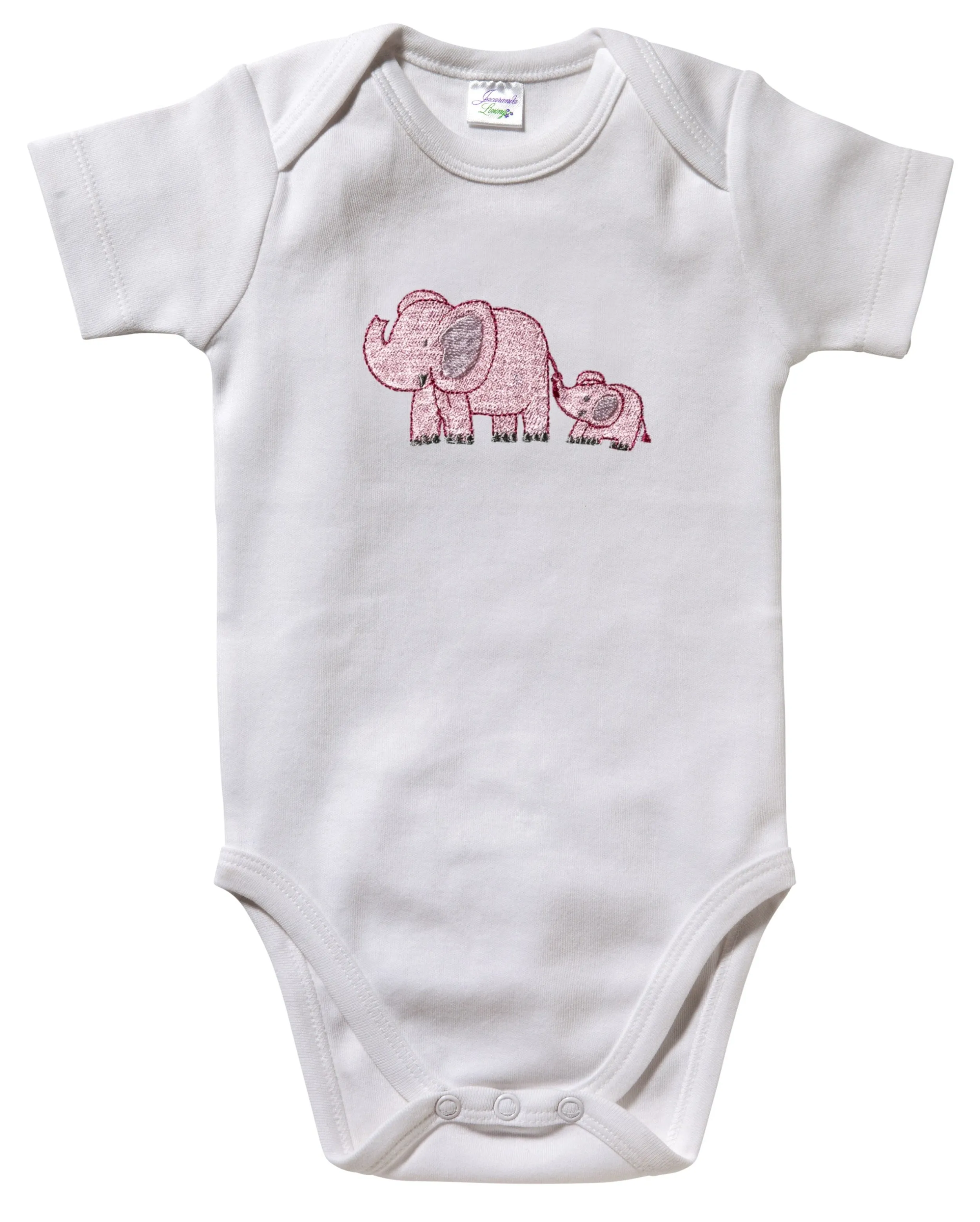Onesie (Short Sleeve) - Combed Cotton, Embroidered