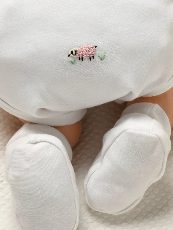 Onesie (Short Sleeve) - Combed Cotton, Embroidered