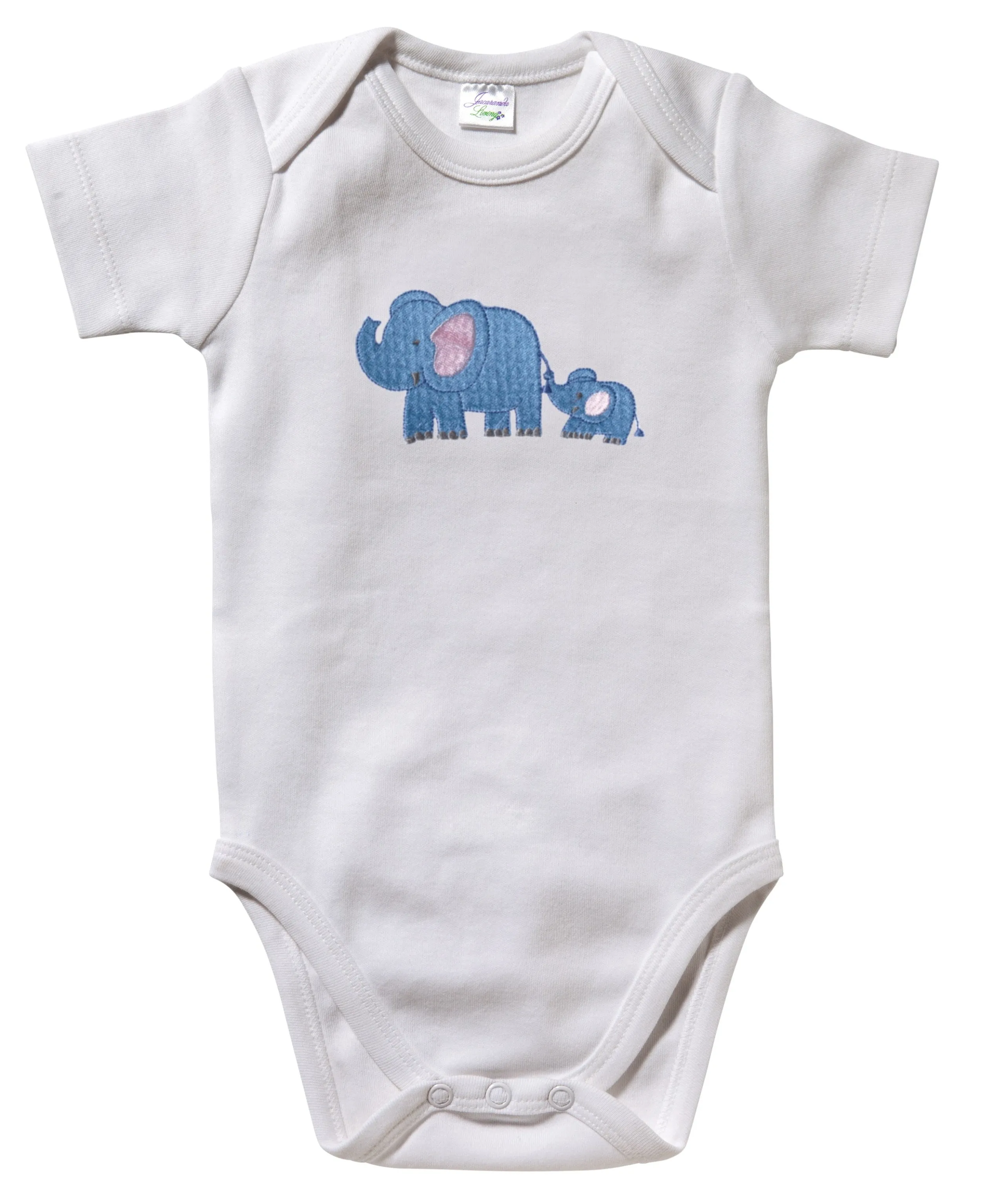 Onesie (Short Sleeve) - Combed Cotton, Embroidered