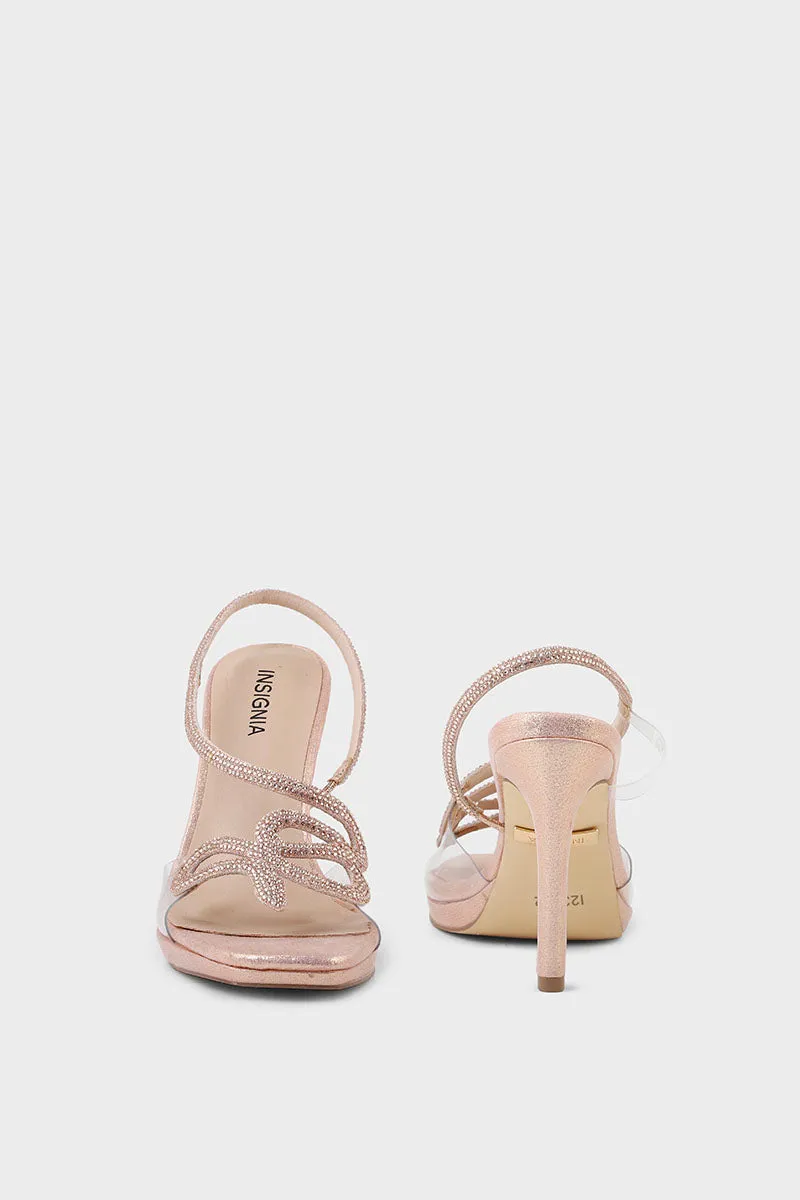 Party Wear Sandal I23712-Rose Gold