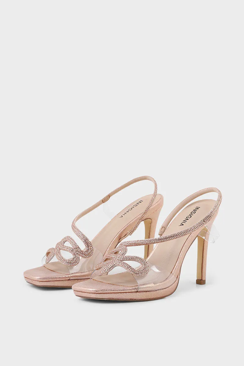 Party Wear Sandal I23712-Rose Gold