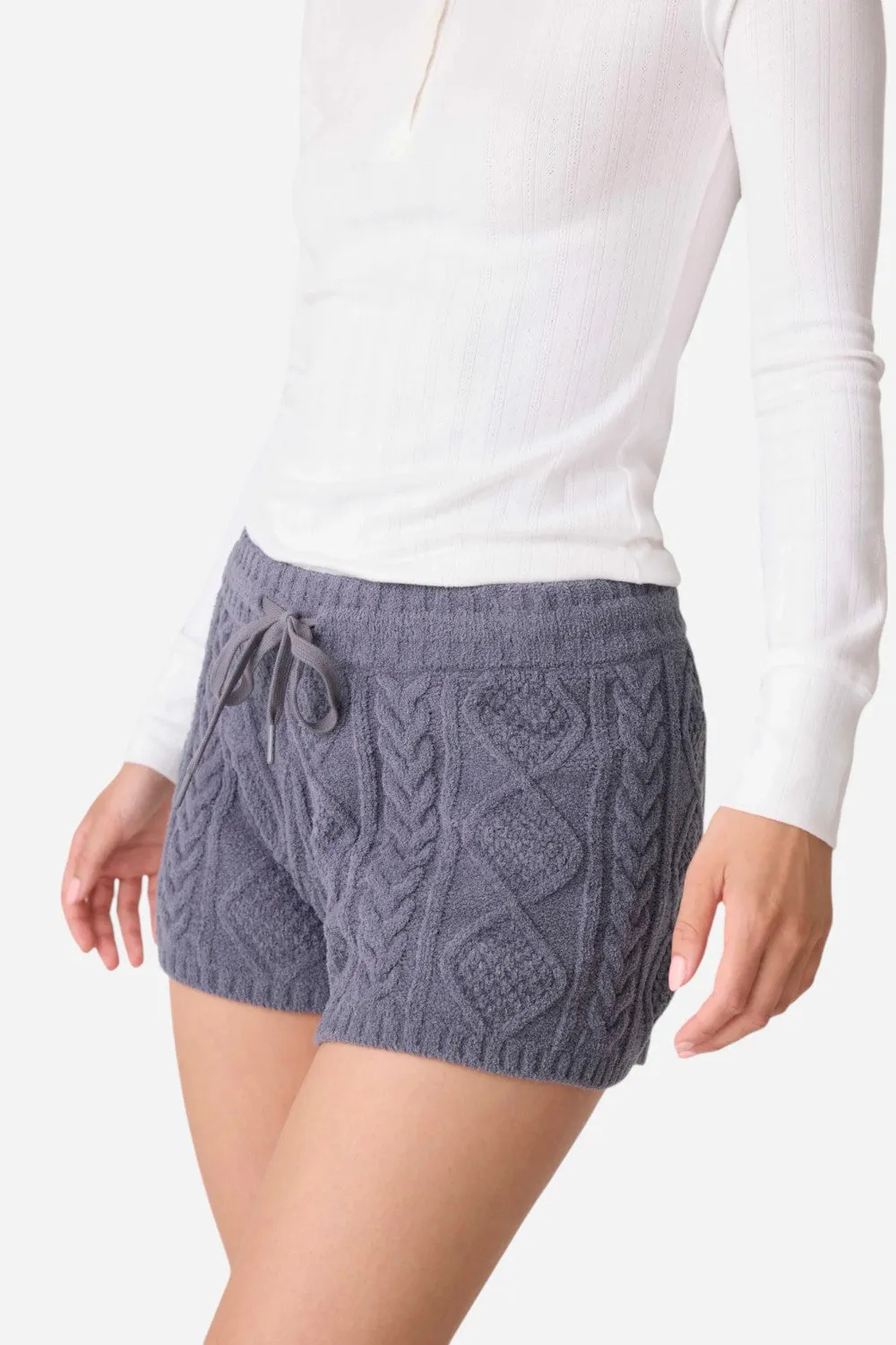 PJ Salvage Short Cable Crew Charcoal