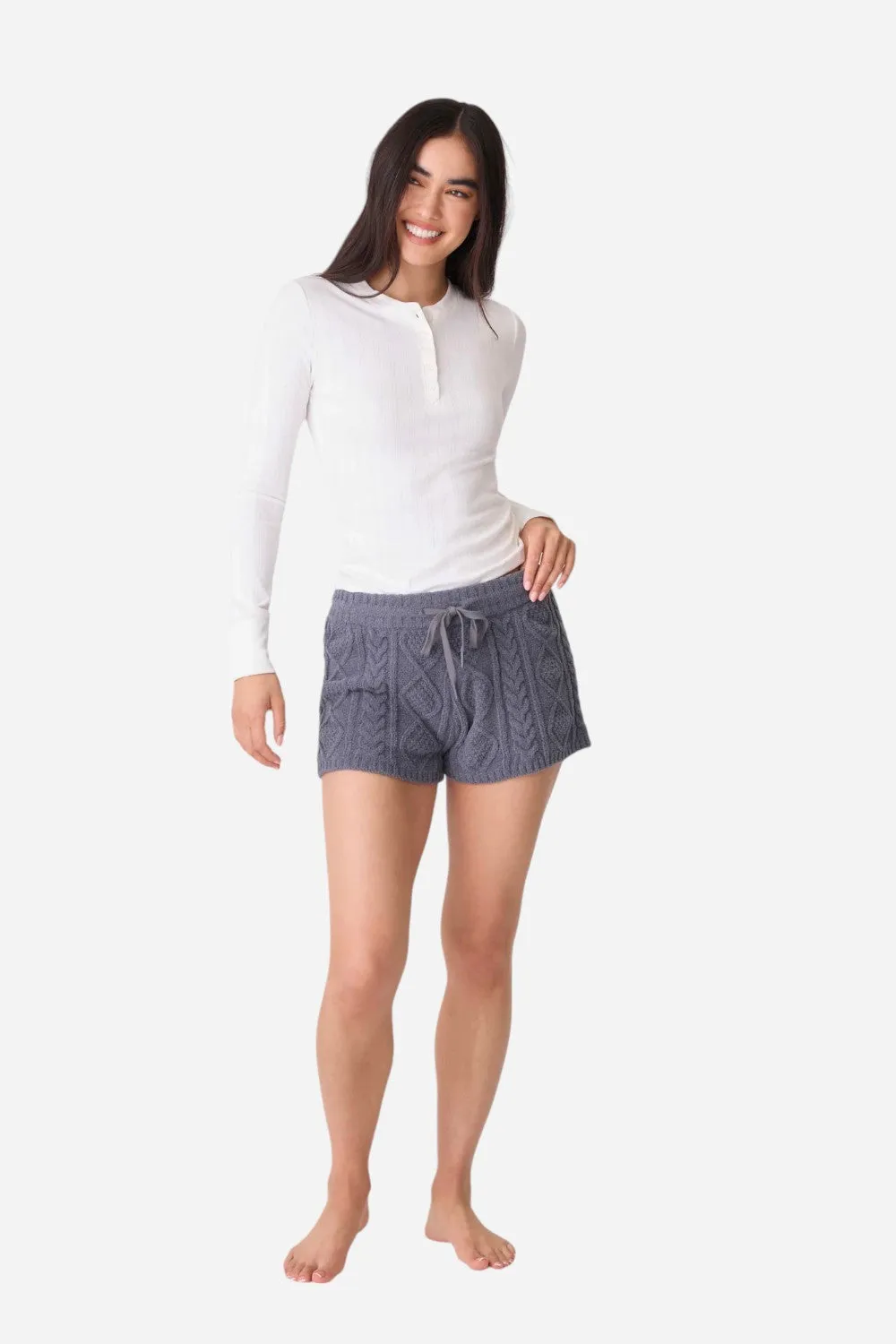 PJ Salvage Short Cable Crew Charcoal