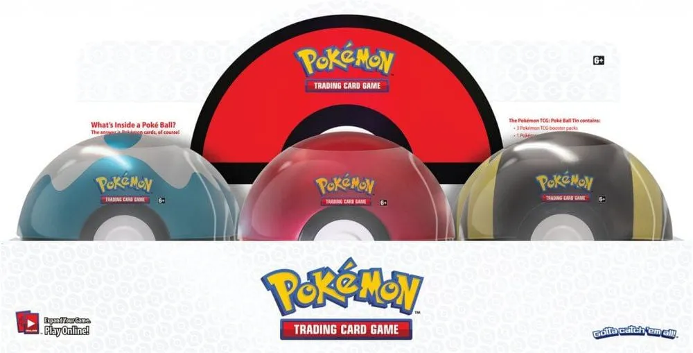 Pokemon TCG Poke Ball Tin Assorted Styles