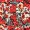 Red Floral Printed Square Neck Top