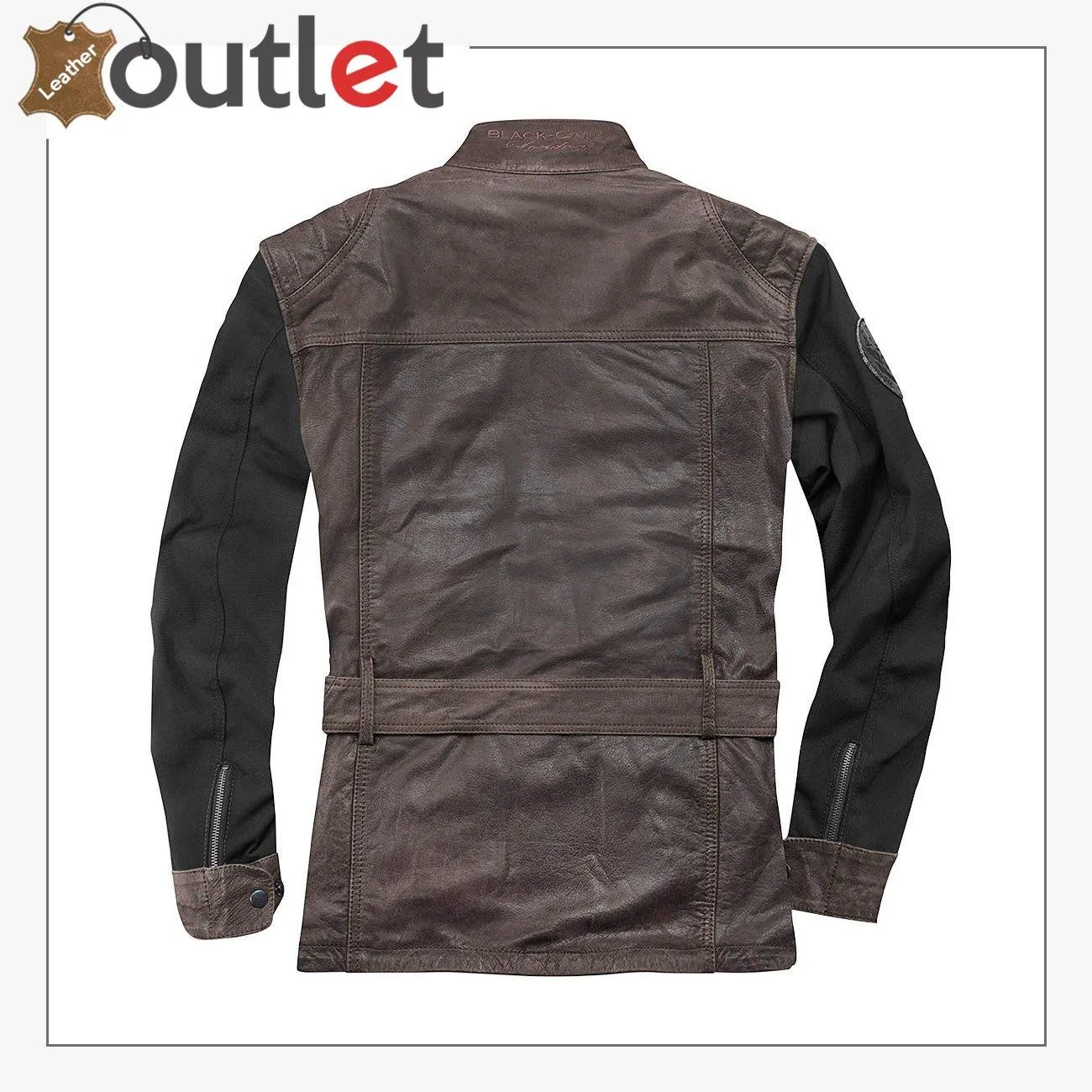 Retro Style Motorcycle Leather Jacket