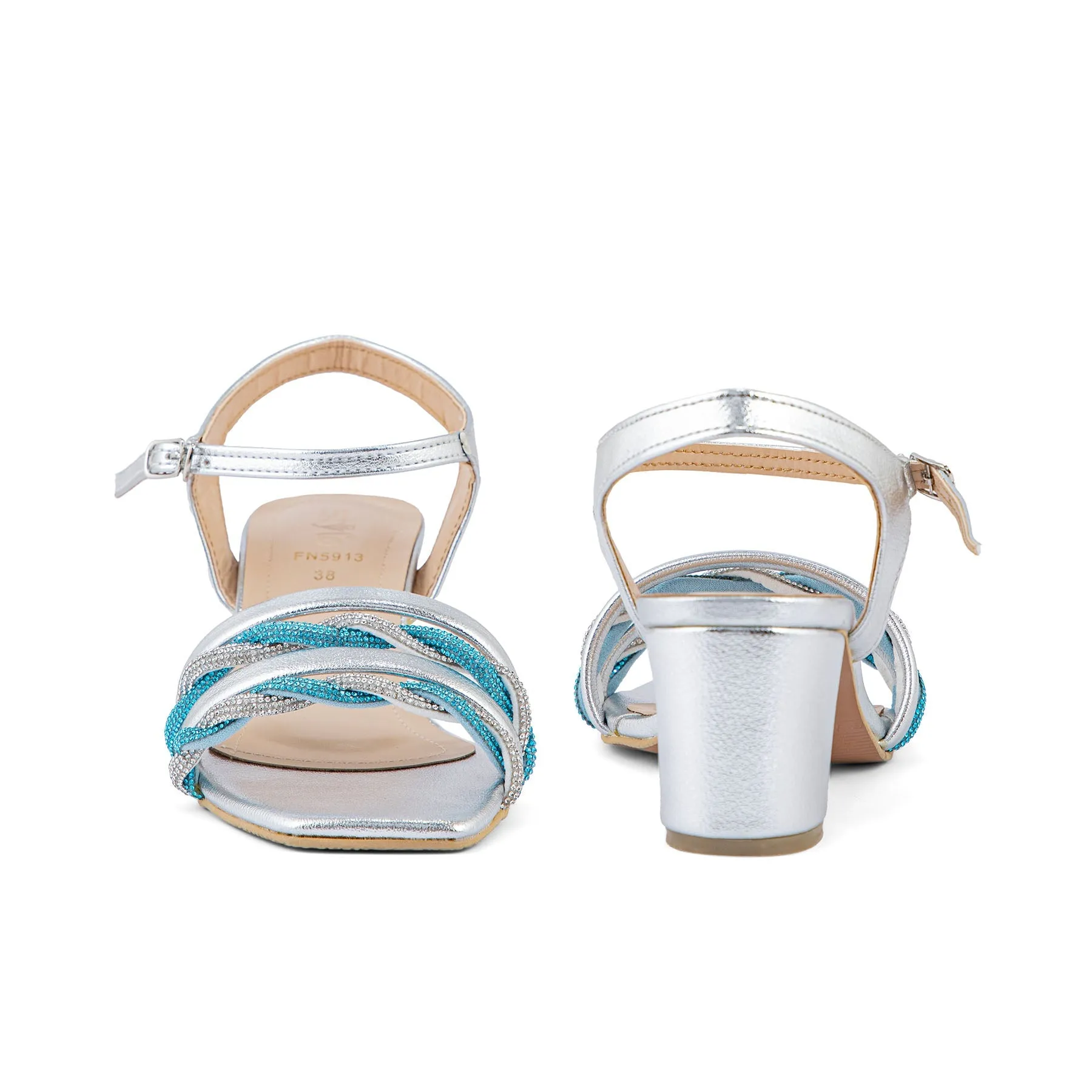 Silver Fancy Sandal FN5913