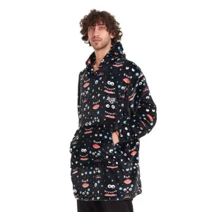 Snuggs Blanket Hoodie Black monster