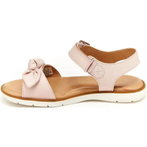 Stride Rite Whitney Girls Leather Milk Pink Dress Sandals