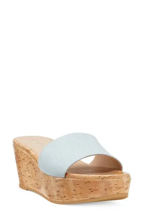Stuart Weitzman Women's Summer Wedge Platform Slide Sandals
