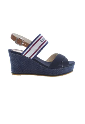 U.S. POLO ASSN.  WOMEN SANDALS IN NAVY BLUE